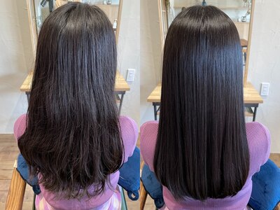 繰り返すほど綺麗になるmii hairの【髪質改善】ヘアエステ