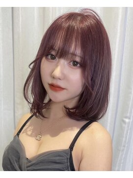 リリー(Lilley) (lilley内堀素代香)ダブルカラー×顔まわりカット×ブリーチ