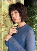 【ANDREY 宮村】ダークベージュボブパーマ