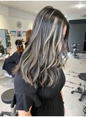 【梅田】ホワイトハイライト大人ハイライトミルクティーベージュ