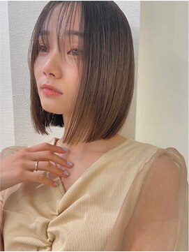 ロンド アンブル 四条烏丸(Lond ambre) 【Lond ambre】中川智帆  ボブ/グレージュカラー/前髪/顔まわり