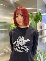 ゼスト 八王子店(ZEST) レッドカラー/顔周りレイヤー/レイヤーカット 【otoha】