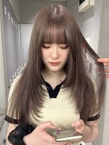 サイン 渋谷(SIGN)&nbsp;ザクザクレイヤーカット巻き方簡単ミディアムロング韓国表参道