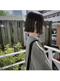 ストレートボブ！切りっぱなし感◎