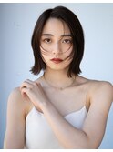 20代30代大人かわいいナチュラル暗髪ゆるめパーマヘア