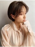 【久場】絶壁解消!!丸みショート×薄めバング　 20代30代40代