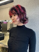 ペレ 渋谷(PELE)&nbsp;前髪/アンブレラカラー/こなれミディ/イメチェン/ウェーブパーマ