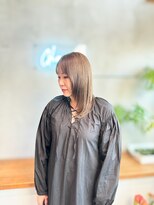 グランツ(GLANZ) 顔まわりレイヤーカットロングレイヤーベージュ