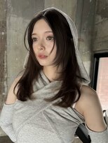 サイン 表参道(SIGN)&nbsp;韓国ヘアーハッシュカットレイヤーカットグレージュブリーチ無し