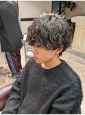 ラウンドマッシュ×波巻きスパイラルパーマ