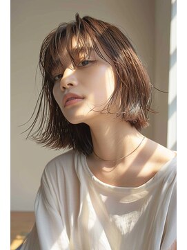 ラナ 新宿(lana) ボブ/ブラウン/シースルー/似合わせ/【lana hair新宿】
