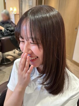 ユウヘアー 石川橋店(U Hair) 大人気イルミナ艶髪カラー透明感カラー×顔周りレイヤーカット