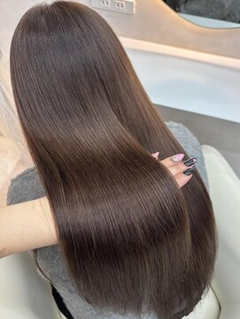 ワイドバング/ホワイトブロンド[髪質改善/ヘアセット/大宮]