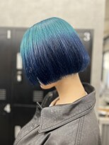 アドラ(ADLLA)&nbsp;ターコイズブルー×ロイヤルブルーグラデーションカラー