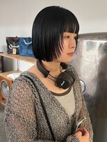 マカロニコースト(macaroni coast) 前髪あり顔周りレイヤーボブミニボブ