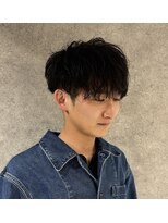 キャパ セントラル 天神 大名店(CAPA central) シャドウパーマ マッシュヘア 波巻きパーマ 10代 20代