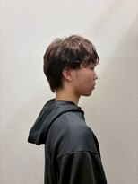 アクセ 刈り上げ爽やかツーブロックシースルーマッシュスタイル20代30代