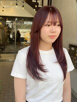 ヘアプレイスソル (HAIR PLACE SoL)&nbsp;透明感ライトブラウン/ナチュラルレイヤー/顔まわりカット