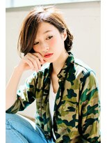 ヘアーメイクチューン(HAIR MAKE TUNE) ヌーディーベージュ×大人ボブ