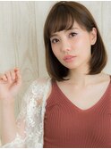 大人可愛いナチュラルボブ