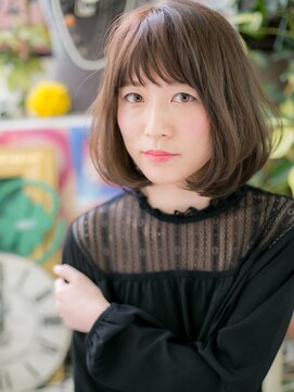 カバーヘア イヴ 戸頭店(COVER HAIR EVE) *EVE戸頭*ナチュラル仕上げ＊前下がりボブa