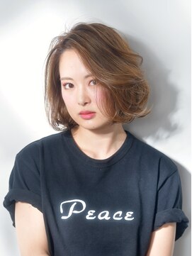 ネオリーブアオバ 高田馬場店(Neolive aoba) 【高田馬場/aoba】大人可愛いボブ × デジピュアカール