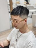 黒髪ショート×フェード×ベリーショート