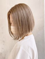 アイティーバイアルバム 下北沢店(IT by ALBUM)&nbsp;ブロンドボブ_ショコラベージュボブルフベビーバング_ba343751