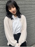 ホワイトグレージュ/ デジタルパーマ【 神保町/ 九段下】