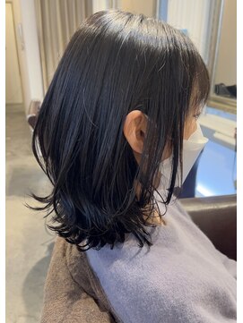 ボニークチュール(BONNY COUTURE) 韓国風ミディアムくびれヘア・くびれ外ハネ・ミディアムボブ神戸