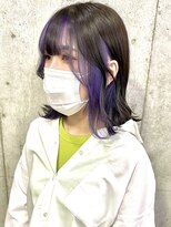 サクラ オモテサンドウ(SAKURA)&nbsp;色落ちがシルバーなフェイスフレーミング！ラベンダーカラー