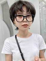 モリオ フロム ロンドン 大宮2号店(morio from London)&nbsp;【なかじま ひびき】カーキグレージュ×マッシュウルフ