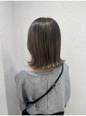 パツッとボブハイライトグレージュベージュ所沢入曽