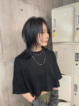 ワンズミラー 海老名店(ONE's MIRROR) 黒髪/前髪パーマ/グレーベージュ/レイヤーロング/インナーカラー