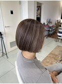 白髪ぼかしハイライト