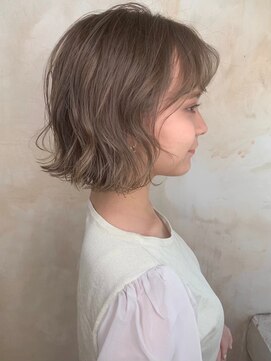 ニスル センター南店(NISURU） 似合わせカット/大人ガーリー/ダークアッシュ/着物/センター南