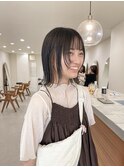 インナーカラー/イヤリングカラー/顔周りウルフ/顔周りカット