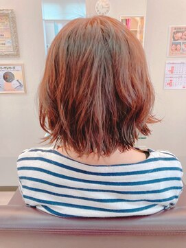 フォーチューン Hair&Spa Fortune 外はねパーマボブ/ボブパーマ/ことりベージュ/ミントアッシュ