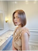 20代30代切りっぱなしボブ髪質改善　佐賀　武雄