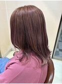 ハイライト　ピンクベージュ