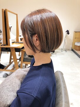 ネイロ 錦糸町(NeiRo) 魅力倍増カールセミディシアーカラーダークアッシュショートヘア