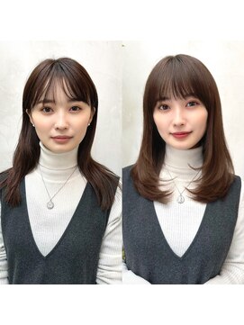 ミラリー トウキョウ(Mirareee Tokyo) 20代30代40代◎前髪パーマ韓国風巻きくすみベージュお団子ヘア