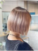 透明感♪20代30代40代髪質改善カラー内巻きショートボブ小顔艶感