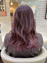 ヴァイブス(vibes) バレイヤージュ×ラベンダーピンク