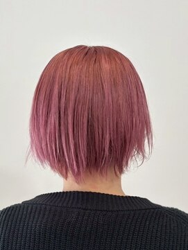 ヘアーサロン リーベ 清瀬店(Hair Salon Liebe) ピンクボブ