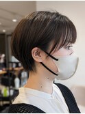 耳掛けショート！おくれ毛アリ！