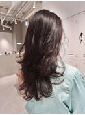 天神大名レイヤーカット大人レイヤーくびれヘアロング今泉
