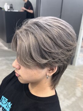 エデアンホンテン メンズサロン(EDEAN 本店 （旧：EDEAN 上通）) 熊本メンズカット MEN'S HAIR ウルフ シルバー センターパート