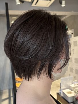 エリマ 調布(elima) レディースショート毛流れワンカラーショコラブラウンカラー