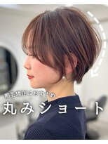 メルバイグラフ 梅田(mel by GRAFF)&nbsp;ショートカットxひし形ショートボブ×前髪あり20代30代40代